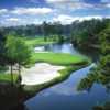 A view of green protected by bunkers at Golden Bear Golf Club - Indigo Run
