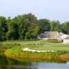 A view of green with water coming into play at Blackmoor Golf Club