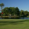 A view of green with water coming into play at Shadowmoss Plantation Golf Club