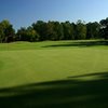 A sunny view of a hole at Shadowmoss Plantation Golf Club