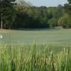 A view of the 18th hole at Legend Oaks Golf Club