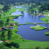 Aerial view of the 12th hole from King's North at Myrtle Beach National Golf Club