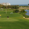 A view of the  7th hole with water on the right side at East Nine from Midway Par-3
