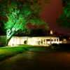 An evening view of the clubhouse at Surf Golf and Beach Club