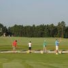 A view of the practice area at Pinecrest Golf Club