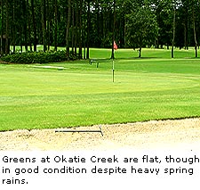Flat Greens At Okatie Creek Golf Club