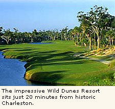 The impressive wild Dunes Resort sites just 20 minutes from historic Charleston