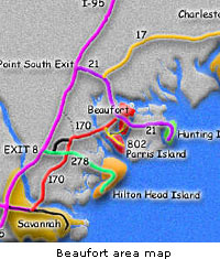 Beaufort Area Map