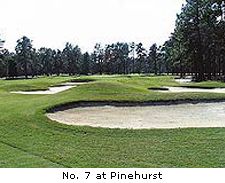 7th hole at Pinehurst No. 7